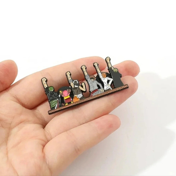 Anime one piece Luffy manga enamel brooch pin accessories women's mens backpack - Picture 2 of 5